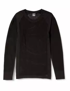 North Long Sleeve Hundred Dry Crew Sweat Absorbing Fast Dry Breathable Stretch Antibacterial and Wrapproof Black [The Face] Womens SM чёрный