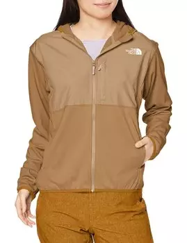 North Riverside Relax Hoodie Pile Fabric Water Absorbent Stretch Kelp Tan L [The Face] Women s