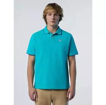 North Sails Collar W Striped In Contrast поло с короткими рукавами L