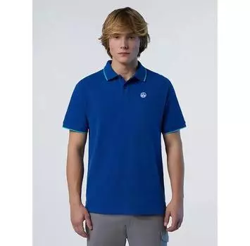 North Sails Collar W Striped In Contrast поло с короткими рукавами M