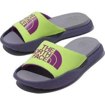North W Triarch Slide NFW02356 Luna Yellow 5 [The Face] Slate/LED