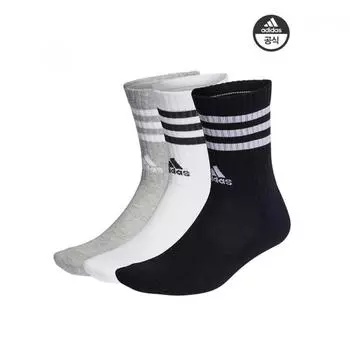 Носки Adidas Unisex Performance 3s Crew, комплект из 3 пар Ic1323 S