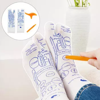 Носки Comfort Zone Reflexology для успокоения и облегчения боли в ногах 28.5cmx8cm жёлтый