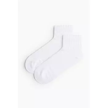 Носки HM dryMove Sport, набор из 5 пар, белые 40/42