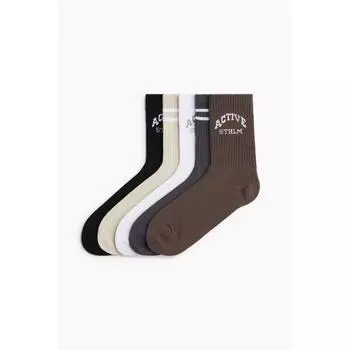 Носки HM Sport dryMove 5 шт. в наборе, черные, активные 40/42