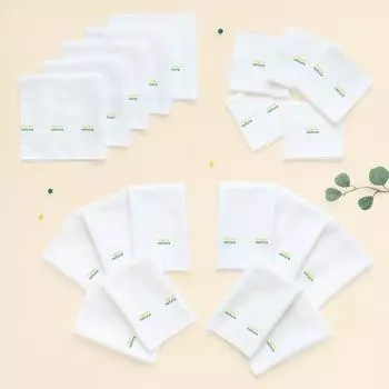 Носовой платок Moms Nature для новорожденных с бамбуковым тиснением, фирменная марля, 10 шт. + комплект с фирменным тиснением, 10 шт., корейские товары для детей