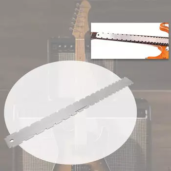 Notched Straight Edge Guitar Luthier Tool Measuring Portable Neck Ruler for Home