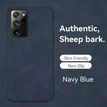 Note20 Note 8 9 10plus Роскошный кожаный чехол из овчины для Samsung Galaxy Note 20 Ultra 10 Plus 5g Note10 Ретро задняя крышка Note9 S10 коричневый