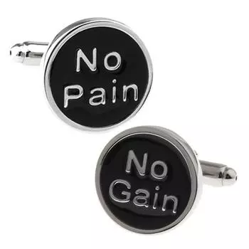 Nothing is gained without effort cufflinks cufflinks cufflinks n01816 чёрный