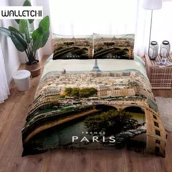 Notre Dame De Paris Постельное белье King Queen Double Full Twin Single Size Комплект постельного белья EU single(135x200cm)