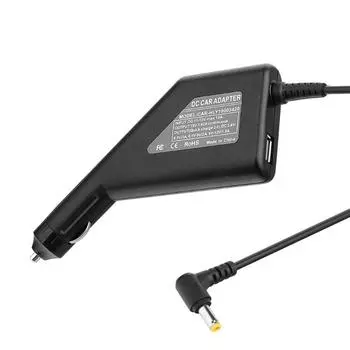 Ноутбук для C адаптера 3.0 5.5x2.5 мм автомобильное зарядное устройство USB Power 19V блок питания 3.42A для смартфона PadCharging