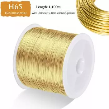 НОВАЯ 1-100м цельная латунная проволока 0,1мм 0,2мм 0,3мм 0,4мм 0,5мм 0,6мм 0,7мм 0,8мм 1мм 1,2мм 1,5мм 1,8мм 2,0мм 2,5мм 3,0мм