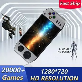 НОВАЯ портативная игровая консоль XY-09 20000+, экран 5,1, разрешение 1280*720 HD, поддержка беспроводного контроллера, игровой плеер, игрушки