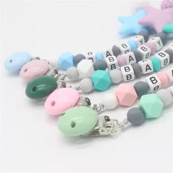 НОВАЯ жевательная игрушка, цепочка для соски для младенцев, пустышка, зажимы для прорезывания зубов у ребенка