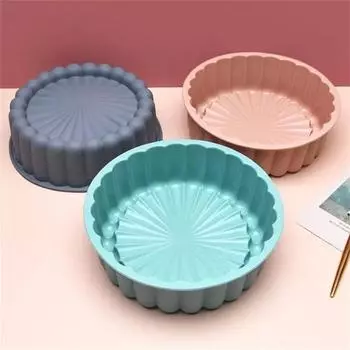 Novelty Round Silicone Cakes Pan Sponge Flan Mold Nordic Ware Cake Pan Strawberry Shortcake Baking Pan Silicone Molds Dropship зелёный