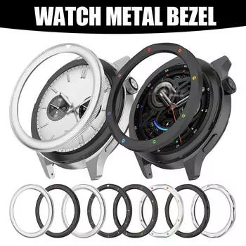 НОВЫЙ металлический ободок для Xiaomi Watch S4 S3 ободок Часы Бесплатные Часы S3 для Xiaomi S4 С экраном F8L9 Black thread-For Xiaomi Watch S4 S3