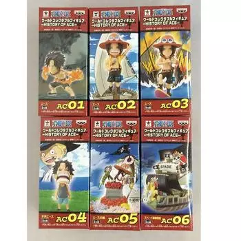 [НОВЫЙ] ONE PIECE WCF World Collectable Figure История Ace Set ( 6 шт. )