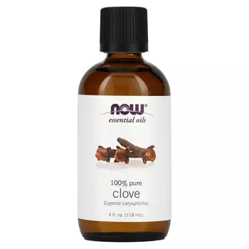 NOW Foods, Эфирное масло, гвоздика, 4 жидких унции (118 мл)