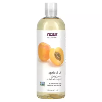 NOW Foods, Solutions, абрикосовое масло, 16 жидких унций (473 мл)