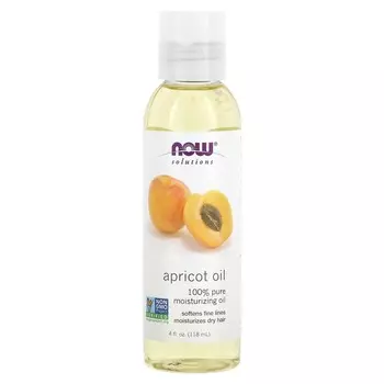 NOW Foods, Solutions, абрикосовое масло, 4 жидких унции (118 мл)