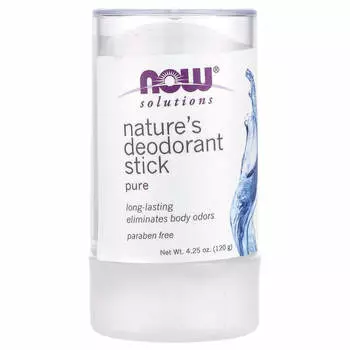 NOW Foods, Solutions, дезодорант-карандаш Nature s, 4,25 унции (120 г)
