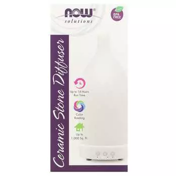 NOW Foods, Solutions, Керамический каменный диффузор, 1 диффузор