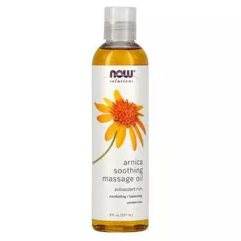 NOW Foods, Solutions, успокаивающее массажное масло с арникой, 8 жидких унций (237 мл)