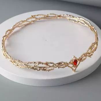 Новая круглая тиара с короной эльфов, женская повязка на голову с каплей циркона, свадебные аксессуары для волос, подарки, ювелирные изделия, свадебные головные уборы