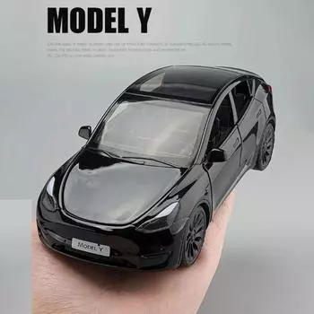 Новая модель 1/24 масштаба Y литые игрушки из сплава модели автомобилей симулятор со звуком и светом инерционная функция коллекция мальчиков игрушки подарки чёрный