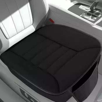 Новая подушка для сиденья автомобиля, пена с эффектом памяти, коврик для переднего сиденья автомобиля, нескользящая резиновая подкладка для защиты стула, дышащий чехол с чехлом для хранения чёрный