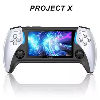 Новая портативная игровая консоль Project X с 4,3-дюймовым экраном высокой четкости Ips поддерживает выход PS1 Arcade HD для игроков с двумя джойстиками