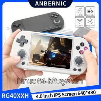 Новая портативная игровая консоль RG40XXH в стиле ретро с двумя джойстиками и подсветкой WIFI HDMI, игровые подарки для телевизора