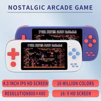 Новая портативная игровая консоль Xy-11 с 4,3-дюймовым экраном Ipshd, совместимая с десятью лучшими симуляторами-головоломками, портативная игровая консоль в стиле ретро
