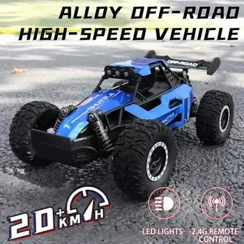 Новая радиоуправляемая машина 1:16 2WD со светодиодной подсветкой 2.4G 20 км/ч высокоскоростной внедорожный скалолазание на дистанционном управлении игрушечный автомобиль подарок на день рождения для мальчиков и девочек детей