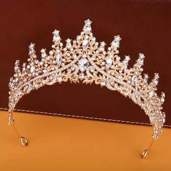 Новая роскошная бриллиантовая свадебная корона, обруч для волос, аксессуары для свадебного платья, элегантный темпераментный хрустальный свадебный венец, аксессуары для волос
