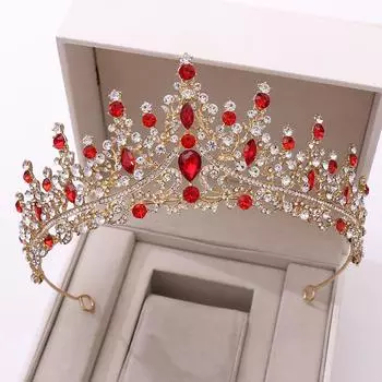 Новая свадебная корона, головной убор невесты, роскошная корона со стразами для свадебного ужина, свадебный стиль
