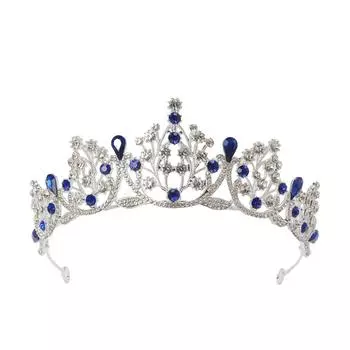 Новая тиара из сплава со стразами, аксессуары для волос, корона, свадебная тиара, высококачественная корона для волос принцессы
