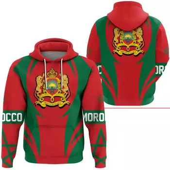 Новая толстовка с капюшоном с логотипом Morocco, 3D-печатная толстовка, мужская и женская толстовка с капюшоном, толстовка большого размера, детский джемпер, спортивная толстовка S