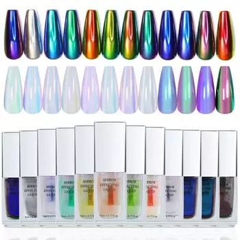 Новая жидкость для нейл-арта Magic Mirror Powder Moonlight Powder Non-Flying Powder Liquid Mirror Flour Fairy Powder Nail Art Magic Liquid