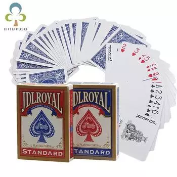 Новейшие игральные карты Jdlroyal Poker, красные/синие, обычные игральные карты, стандартные запечатанные колоды, магические трюки, игральные карты для покера, магические трюки GYH