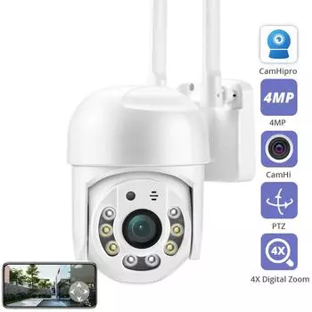 Новинка 2024 года HD 1080P 5MP PTZ Wi-Fi IP-камера безопасности Беспроводная аудио наружная водонепроницаемая ИК-камера ночного видения видеокамера видеонаблюдения