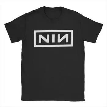 Новинка Nine Inch Nails NIN футболки мужские с круглым вырезом 100% хлопок футболка с коротким рукавом футболка летняя одежда S чёрный