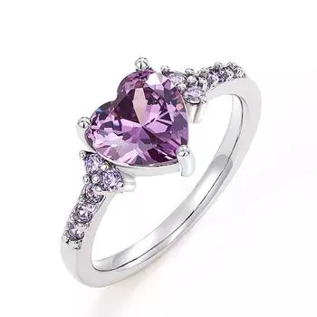 Новое кольцо Love Ring для женщин, модное свадебное благородное элегантное кольцо в форме сердца, кольцо для предложения руки и сердца No. 5