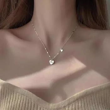 Новое ожерелье из стерлингового серебра S925, подвеска в виде буквы LOVE, геометрическое ожерелье с надписью «Love», женская легкая роскошная цепочка на ключицу с нишевым дизайном