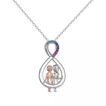 Новое ожерелье Sisters Love, женственная модная подвеска, двойной цвет
