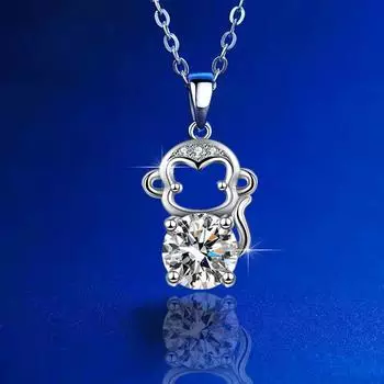 Новое ожерелье женское Ins Style Niche Design цепочка на ключицу зодиакальный кулон обезьяна