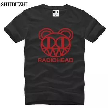 Новое поступление, футболка унисекс Radiohead, хлопковая футболка с короткими рукавами, крутая футболка в стиле панк, альтернативный рок, футболка с логотипом Radiohead, футболки шубужи L