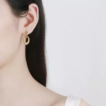 Новогодние новые модные серьги для женщин InS Style Korean East Door Earrings