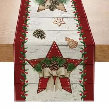 Новогодний флаг для стола, новое рождественское украшение, креативное украшение для стола с принтом, праздничный флаг для гостиной, кухни, крыльца, стола