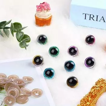 Новые 180 шт DIY Craft Eyes Nos Sets Eyeball Doll Accessories Пластиковые цветные безопасные глаза носы для кукольных поделок DIY Making Tools
